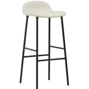 &Tradition Sitzgelegenheiten-Normann Copenhagen Form Barhocker, 75 cm, schwarzer Stahl - Main Line Flax 20