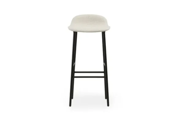 &Tradition Sitzgelegenheiten-Normann Copenhagen Form Barhocker, 75 cm, schwarzer Stahl - Main Line Flax 20