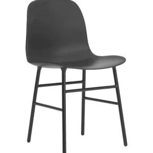 &Tradition Sitzgelegenheiten-Normann Copenhagen Form Stuhl, schwarzer Stahl – Schwarz