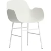 &Tradition Sitzgelegenheiten-Normann Copenhagen Form Sessel, weißer Stahl – weiß