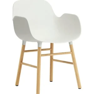 &Tradition Sitzgelegenheiten-Normann Copenhagen Form Sessel, weiß/Eiche