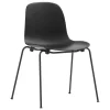 GUBI Sitzgelegenheiten-Normann Copenhagen Form Stuhl, stapelbar, Stahl schwarz - Schwarz