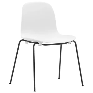 Tapio Anttila Collection Sitzgelegenheiten-Normann Copenhagen Form Stuhl, stapelbar, Stahl schwarz - Weiß
