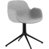Normann Copenhagen Bürostühle | Sitzgelegenheiten^Form Swivel 4L Armlehnstuhl, Schwarz - Synergy 16