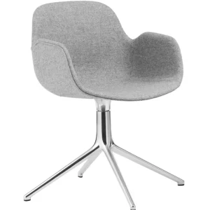Normann Copenhagen Bürostühle | Sitzgelegenheiten^Form Swivel 4L Armlehnstuhl, Aluminium - Synergy 16