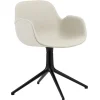Normann Copenhagen Bürostühle | Sitzgelegenheiten^Form Swivel 4L Armlehnstuhl, Schwarz - Main Line Flax 20