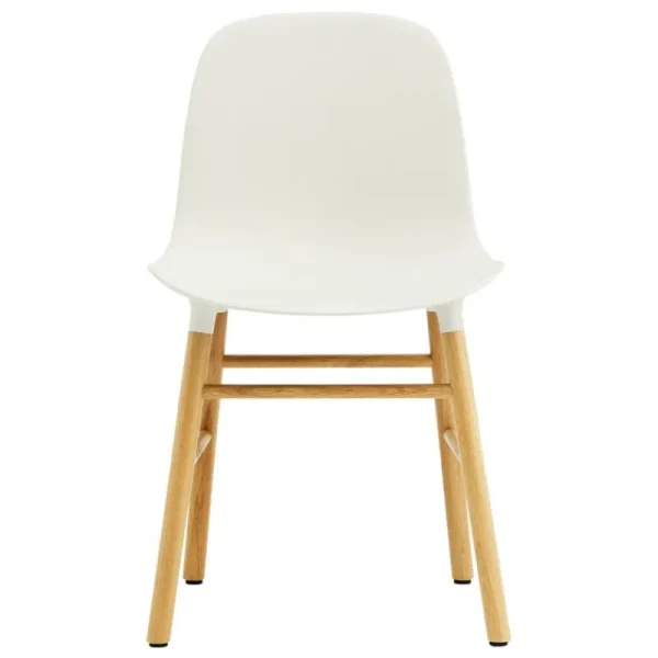 Muuto Sitzgelegenheiten-Normann Copenhagen Form Stuhl, weiß/Eiche