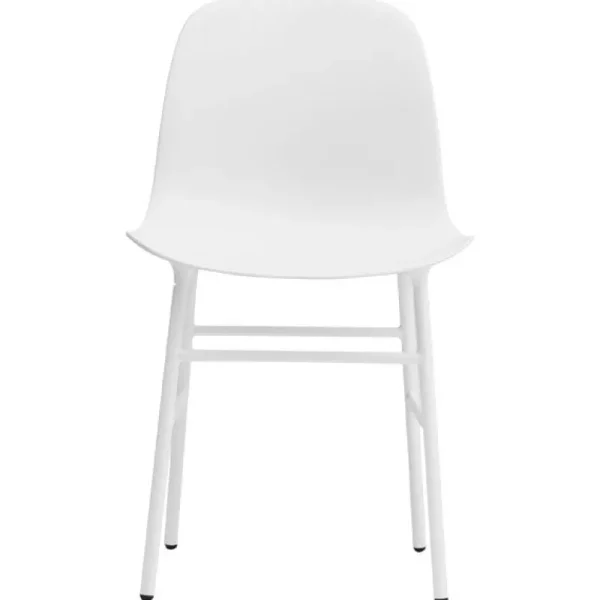 Artek Sitzgelegenheiten-Normann Copenhagen Form Stuhl, weißer Stahl – weiß
