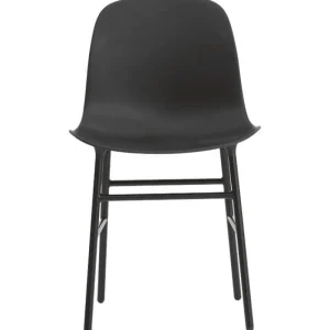 &Tradition Sitzgelegenheiten-Normann Copenhagen Form Stuhl, schwarzer Stahl – Schwarz
