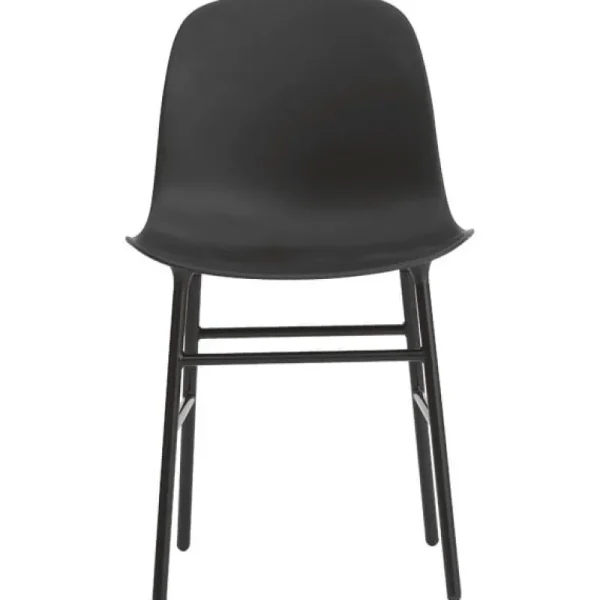 &Tradition Sitzgelegenheiten-Normann Copenhagen Form Stuhl, schwarzer Stahl – Schwarz