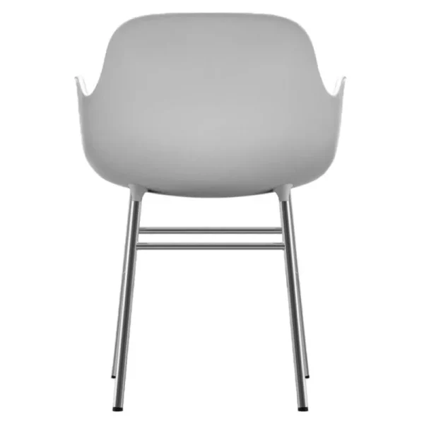 Muuto Sitzgelegenheiten-Normann Copenhagen Form Stuhl, Chrom – Weiß