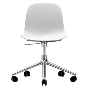 Normann Copenhagen Bürostühle | Sitzgelegenheiten^Form Swivel 5W Gaslift, Weiß – Aluminium