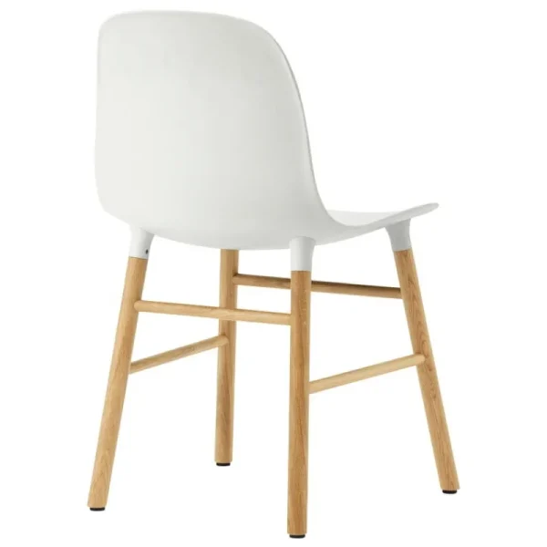 Muuto Sitzgelegenheiten-Normann Copenhagen Form Stuhl, weiß/Eiche