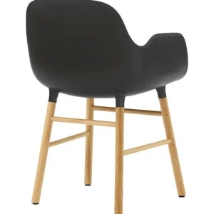 &Tradition Sitzgelegenheiten-Normann Copenhagen Form Sessel, schwarz/Eiche