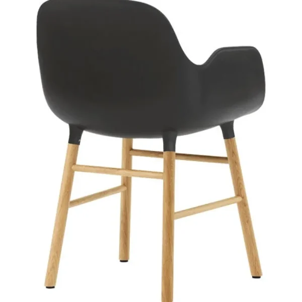 &Tradition Sitzgelegenheiten-Normann Copenhagen Form Sessel, schwarz/Eiche