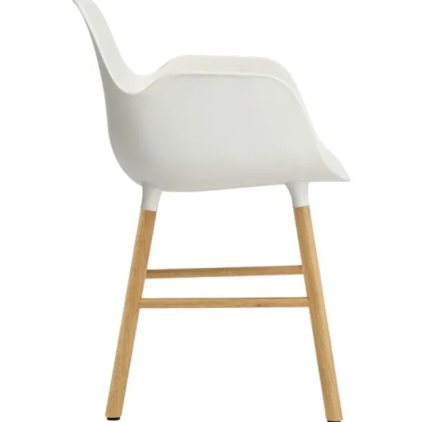 &Tradition Sitzgelegenheiten-Normann Copenhagen Form Sessel, weiß/Eiche