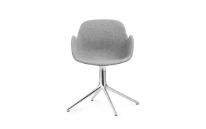 Normann Copenhagen Bürostühle | Sitzgelegenheiten^Form Swivel 4L Armlehnstuhl, Aluminium - Synergy 16
