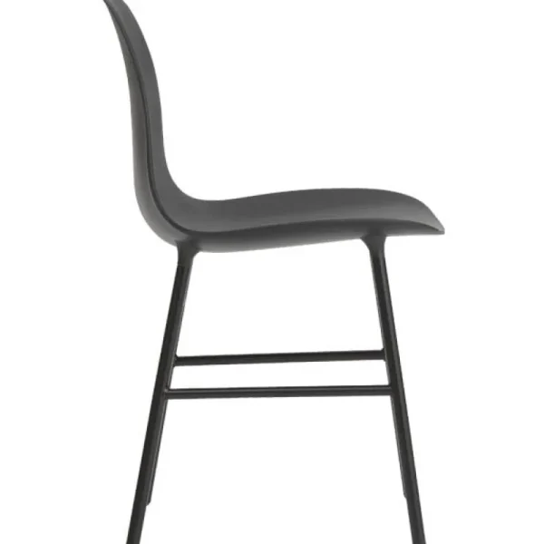 &Tradition Sitzgelegenheiten-Normann Copenhagen Form Stuhl, schwarzer Stahl – Schwarz
