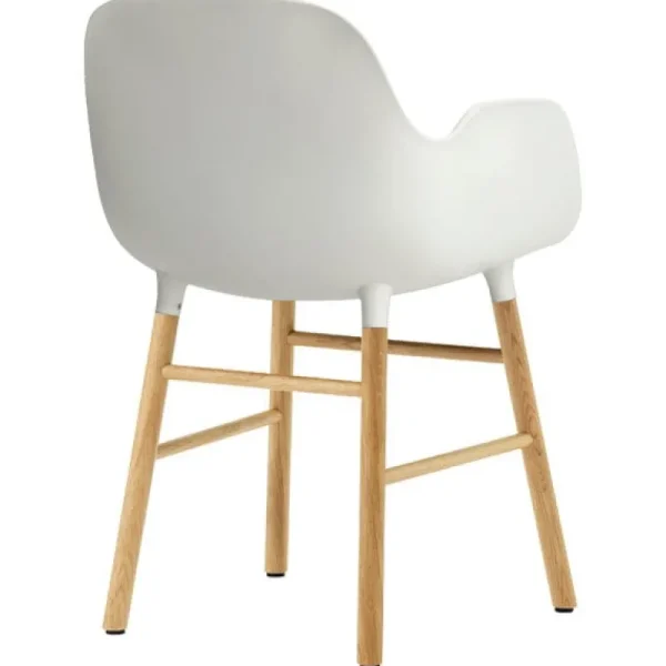 &Tradition Sitzgelegenheiten-Normann Copenhagen Form Sessel, weiß/Eiche