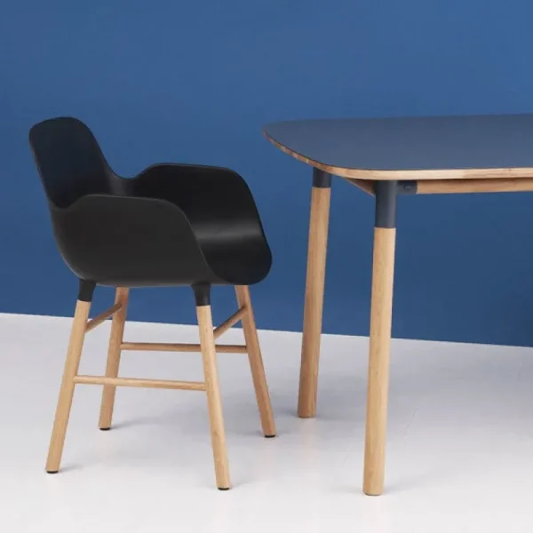 &Tradition Sitzgelegenheiten-Normann Copenhagen Form Sessel, weiß/Eiche