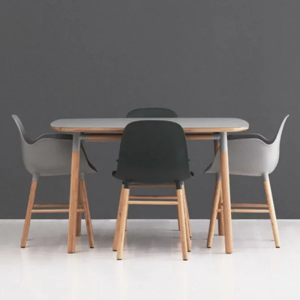 &Tradition Sitzgelegenheiten-Normann Copenhagen Form Sessel, weiß/Eiche