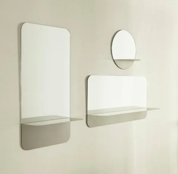 Normann Copenhagen Badezimmerspiegel | Spiegel^Horizon Spiegel, rund, Edelstahl