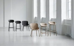 Normann Copenhagen Sitzgelegenheiten-Hyg Barhocker, 65 cm, Schwarz – Main Line Flax 20