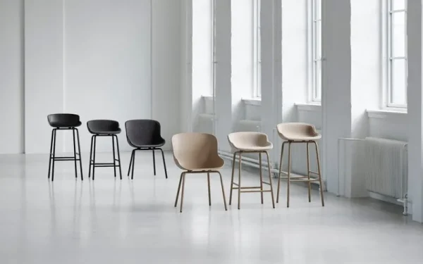 Normann Copenhagen Sitzgelegenheiten-Hyg Barhocker, 65 cm, Schwarz – Main Line Flax 20