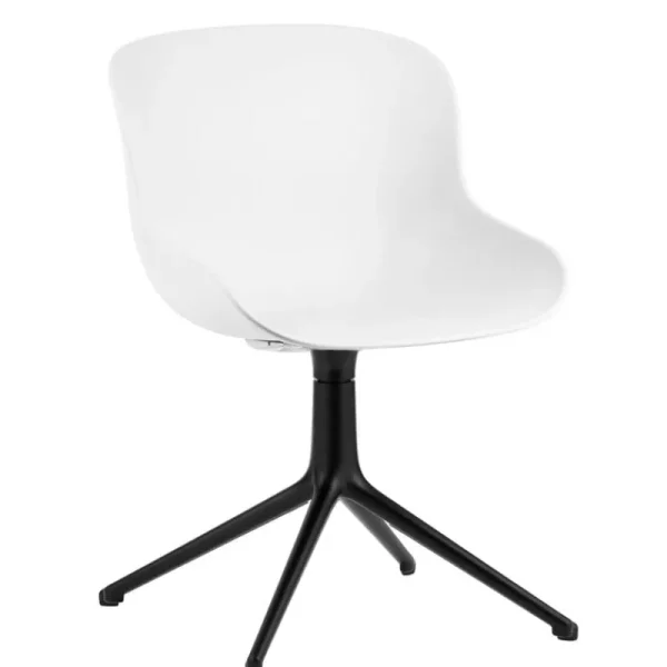 Normann Copenhagen Bürostühle | Sitzgelegenheiten^Hyg Drehstuhl, Schwarz – Weiß