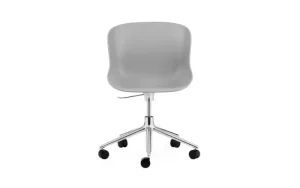 Normann Copenhagen Bürostühle | Sitzgelegenheiten^Hyg Drehstuhl mit Rollen, Aluminium – Grau