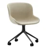 Normann Copenhagen Sitzgelegenheiten-Hyg Stuhl mit 4 Rollen, drehbar, Schwarz – Main Line Flax 20