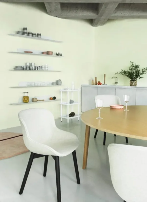 Normann Copenhagen Sitzgelegenheiten-Hyg Stuhl, schwarze Eiche - Main Line Flax 20