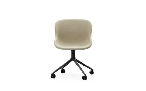 Normann Copenhagen Sitzgelegenheiten-Hyg Stuhl mit 4 Rollen, drehbar, Schwarz – Main Line Flax 20