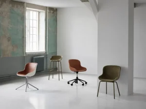 Normann Copenhagen Sitzgelegenheiten-Hyg Stuhl mit 5 Rollen, drehbar, Schwarz – Synergy 16