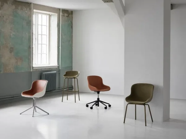 Normann Copenhagen Sitzgelegenheiten-Hyg Stuhl mit 5 Rollen, drehbar, Schwarz – Synergy 16