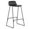 Artek Sitzgelegenheiten-Normann Copenhagen Just Barstool 65 cm, mit Rückenlehne, schwarz