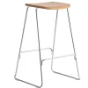 Artek Sitzgelegenheiten-Normann Copenhagen Just Barstool 75 cm, ohne Rückenlehne, Eiche – Chrom