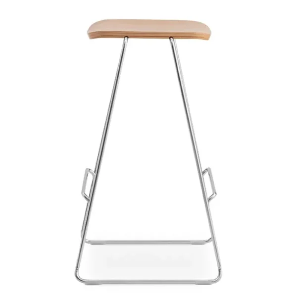 Artek Sitzgelegenheiten-Normann Copenhagen Just Barstool 75 cm, ohne Rückenlehne, Eiche – Chrom
