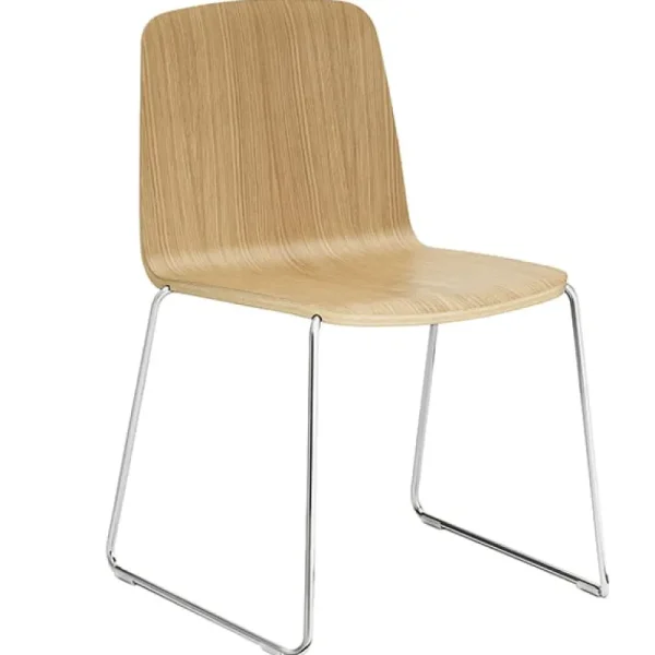 HAY Sitzgelegenheiten-Normann Copenhagen Just Chair, Eiche – Chrom