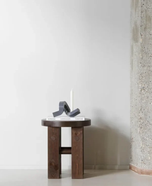 HAY Kerzen Und Kerzenhalter-Normann Copenhagen Kerzenhalter Crooked One, grau
