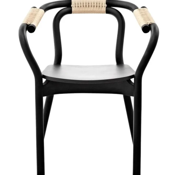 Form & Refine Sitzgelegenheiten-Normann Copenhagen Knot Stuhl, schwarz/natur