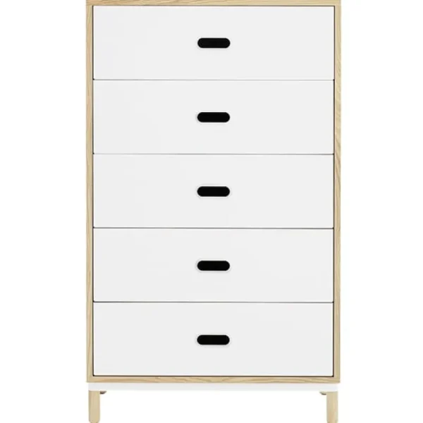 Pedestal Aufbewahrungsmöbel-Normann Copenhagen Kommode Kabino mit 5 Schubladen, weiß