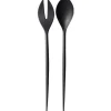 Normann Copenhagen Servierutensilien^Krenit Salatbesteck, schwarz