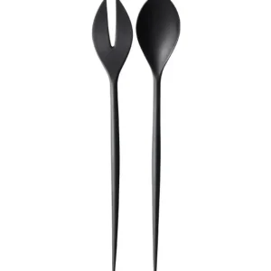 Normann Copenhagen Servierutensilien^Krenit Salatbesteck, schwarz