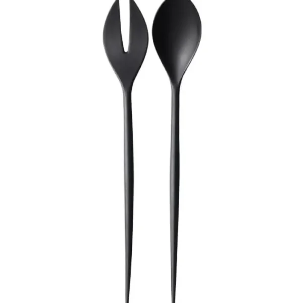 Normann Copenhagen Servierutensilien^Krenit Salatbesteck, schwarz
