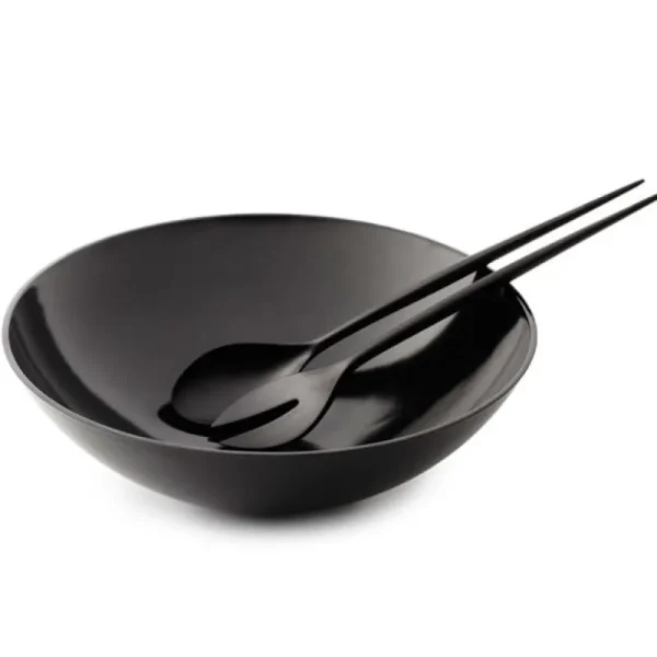 Normann Copenhagen Servierutensilien^Krenit Salatbesteck, schwarz