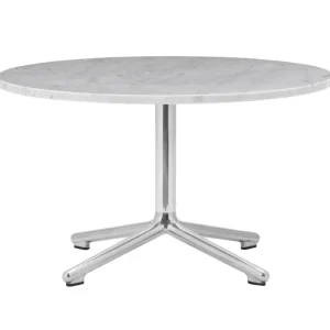 New Works Tische-Normann Copenhagen Lunar Couchtisch, 70 cm, Aluminium - weißer Marmor