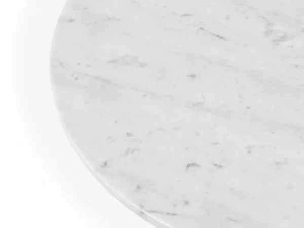 Fredericia Tische-Normann Copenhagen Lunar Couchtisch, 70 cm, schwarzes Aluminium - weißer Marmor