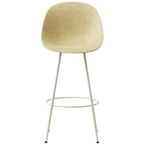 Hem Sitzgelegenheiten-Normann Copenhagen Mat Barstuhl, 75 cm, cremeweißer Stahl - Hanf