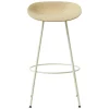 Artek Sitzgelegenheiten-Normann Copenhagen Mat Barhocker, 75 cm, cremeweißer Stahl - Hanf
